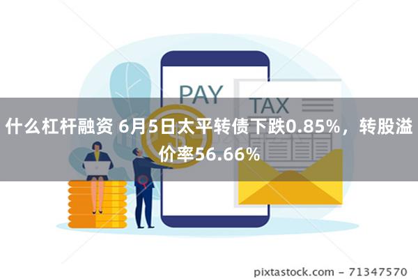 什么杠杆融资 6月5日太平转债下跌0.85%，转股溢价率56.66%