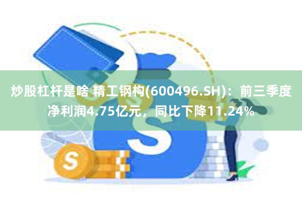 炒股杠杆是啥 精工钢构(600496.SH)：前三季度净利润4.75亿元，同比下降11.24%