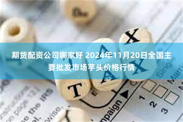 期货配资公司哪家好 2024年11月20日全国主要批发市场芋头价格行情