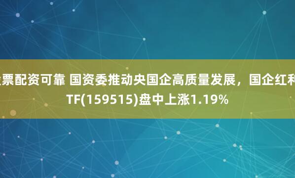 股票配资可靠 国资委推动央国企高质量发展，国企红利ETF(159515)盘中上涨1.19%